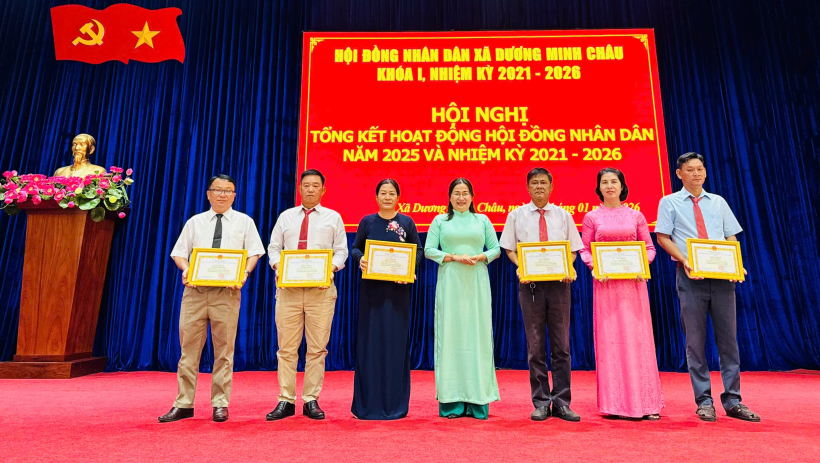 HĐND x&atilde; Dương Minh Ch&acirc;u: Tổng kết hoạt động năm 2025 v&agrave; nhiệm kỳ 2021&ndash;2026