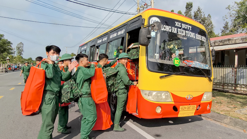 Bộ đội Bi&ecirc;n ph&ograve;ng T&acirc;y Ninh: Tiễn 394 qu&acirc;n nh&acirc;n ho&agrave;n th&agrave;nh nghĩa vụ qu&acirc;n sự trở về địa phương