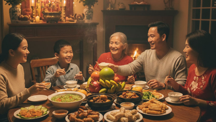 Ấm &aacute;p&nbsp;bữa cơm tất ni&ecirc;n