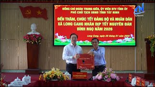 L&atilde;nh đạo UBND tỉnh thăm, tặng qu&agrave; Tết tại x&atilde; Long Cang