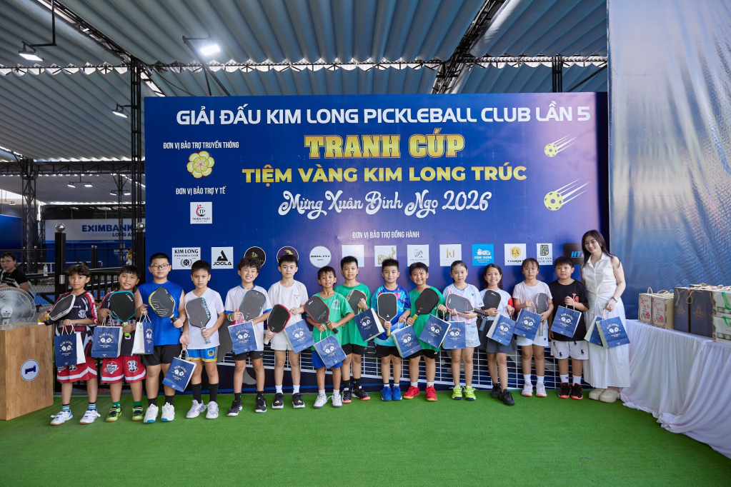 S&ocirc;i nổi Giải Kim Long Pickleball Club lần thứ V &ndash; tranh c&uacute;p Tiệm v&agrave;ng Kim Long Tr&uacute;c mừng Xu&acirc;n B&iacute;nh Ngọ 2026