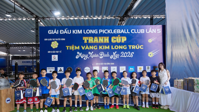 S&ocirc;i nổi Giải Kim Long Pickleball Club lần thứ V &ndash; tranh c&uacute;p Tiệm v&agrave;ng Kim Long Tr&uacute;c mừng Xu&acirc;n B&iacute;nh Ngọ 2026