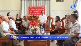 Thường vụ Tỉnh ủy thăm, tặng qu&agrave; tại x&atilde; Dương Minh Ch&acirc;u